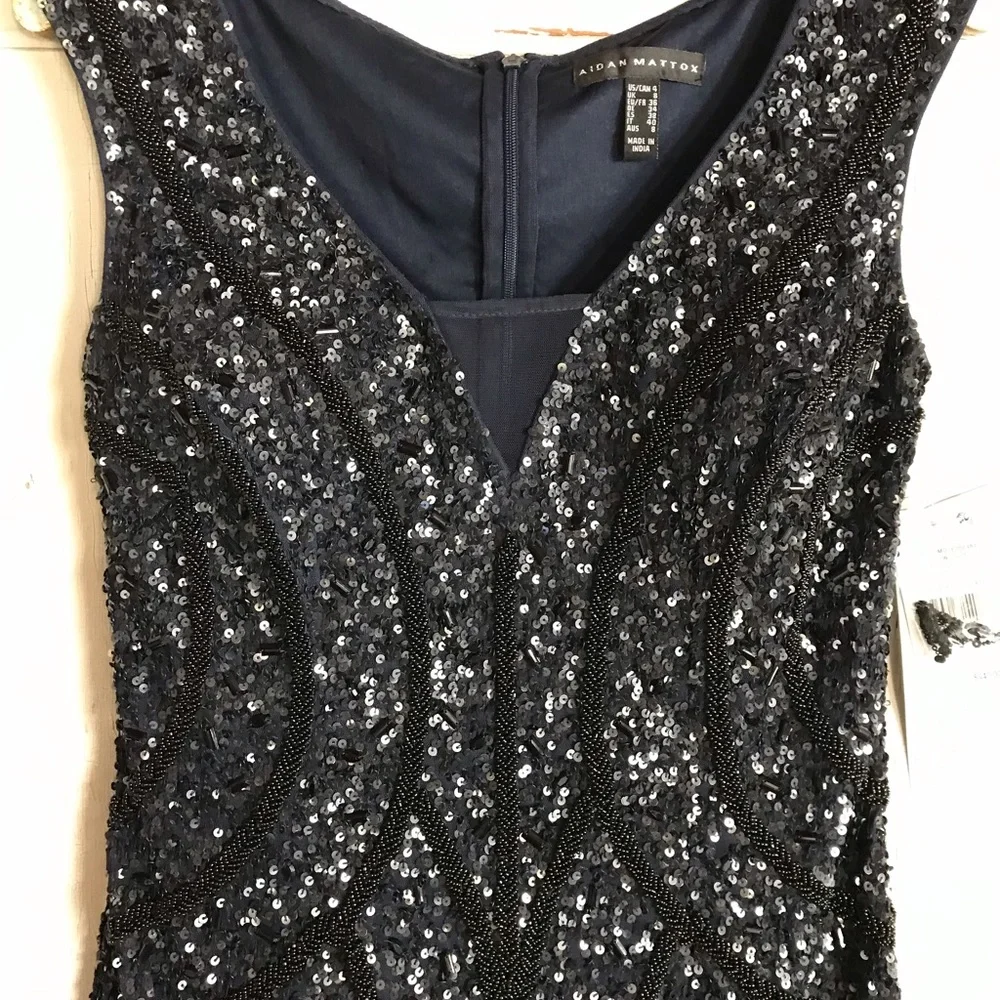 Aiden Mattox Beaded and Sequined Dress - Picture 6 of 9